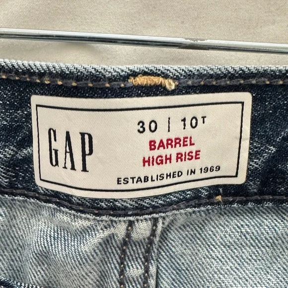 GAP Unisex denim Patchwork barrel Jeans - Picture 3 of 4